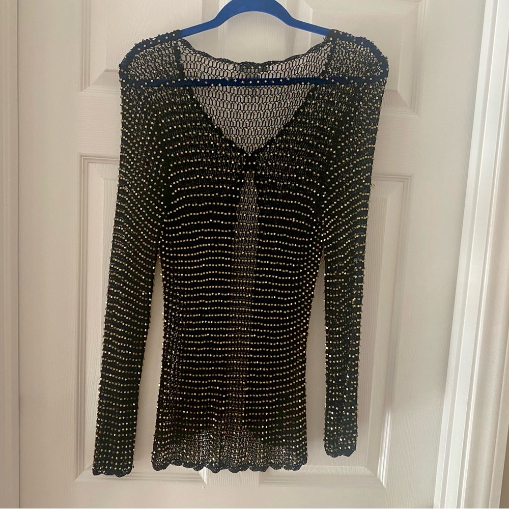 Woven Long Sleeve Top